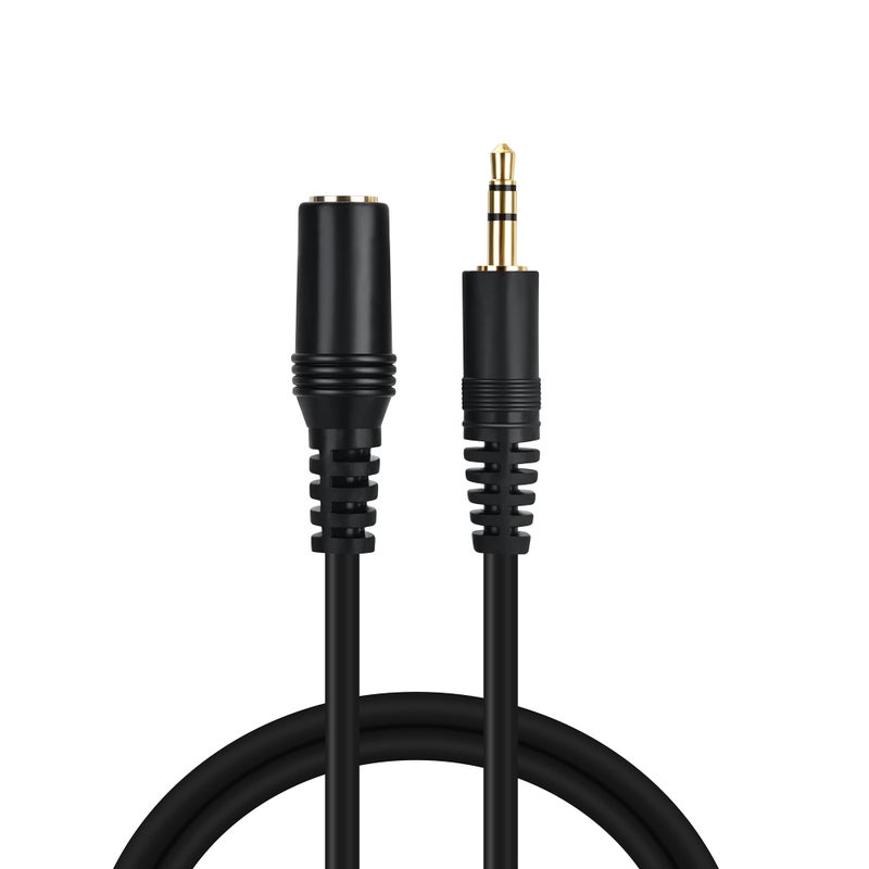 PASOW 3.5mm Stereo Male to Female Extension Audio Cable Cord (60 Feet) - Image 2